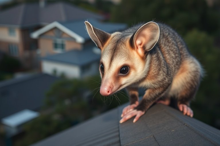 Possum in Lake wendouree residential area