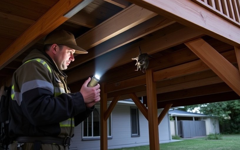 Under Deck Possum Removal in Lake wendouree